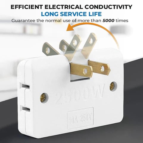 3 in 1 Rotating Socket 180 Degree