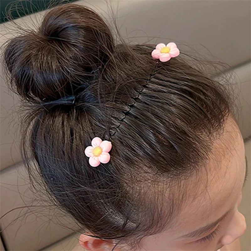 Girls Flower Bow Hair Comb