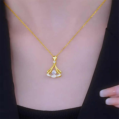 24K Gold Plated Rhinestone Necklace