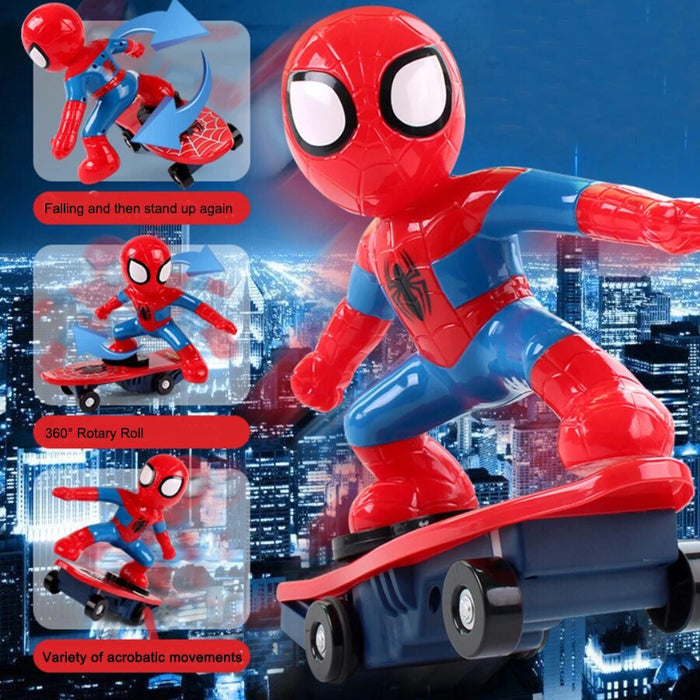 Spiderman Stunt Skateboard Toy